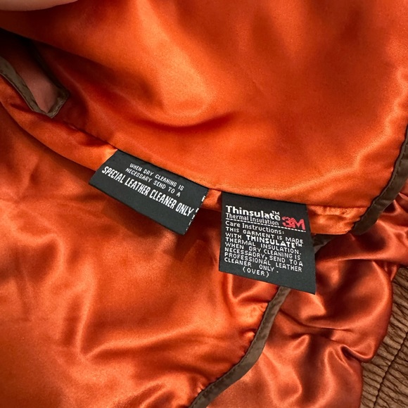 Wilsons Leather Brown Bomber Jacket - Picture 4 of 10